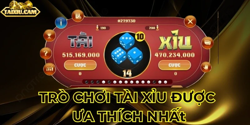Top game tài xỉu yêu thích