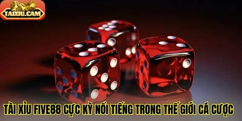 Tài xỉu Five88 cực kỳ nổi tiếng trong thế giới cá cược  