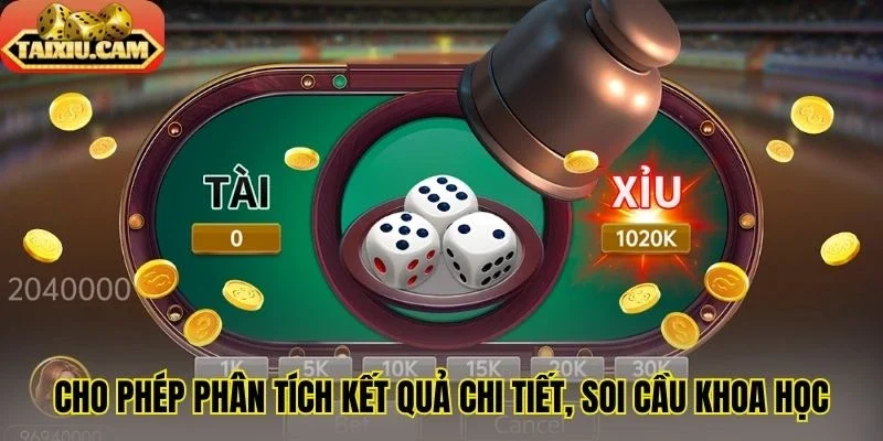 Cho phép phân tích kết quả chi tiết, soi cầu khoa học