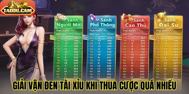 Giải vận đen tài xỉu khi thua cược quá nhiều