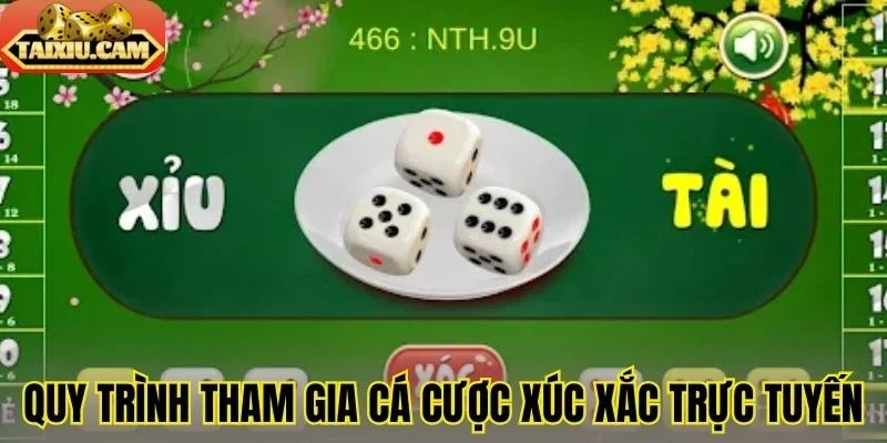 Quy trình tham gia cá cược xúc xắc trực tuyến