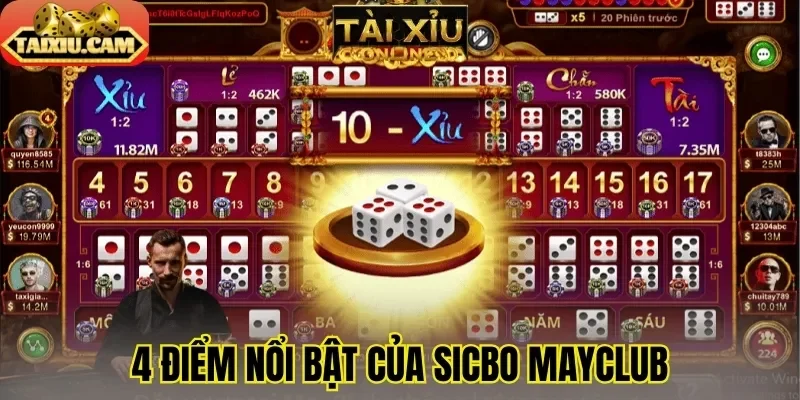 4 điểm nổi bật của sicbo Mayclub