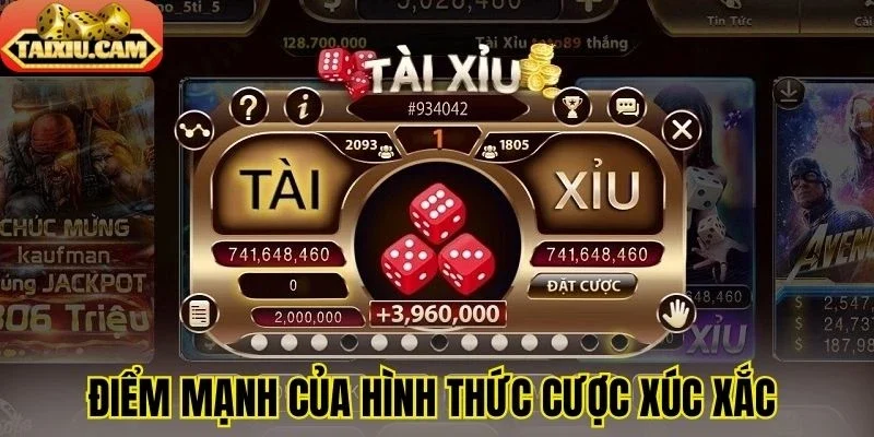 Điểm mạnh của hình thức cược xúc xắc 