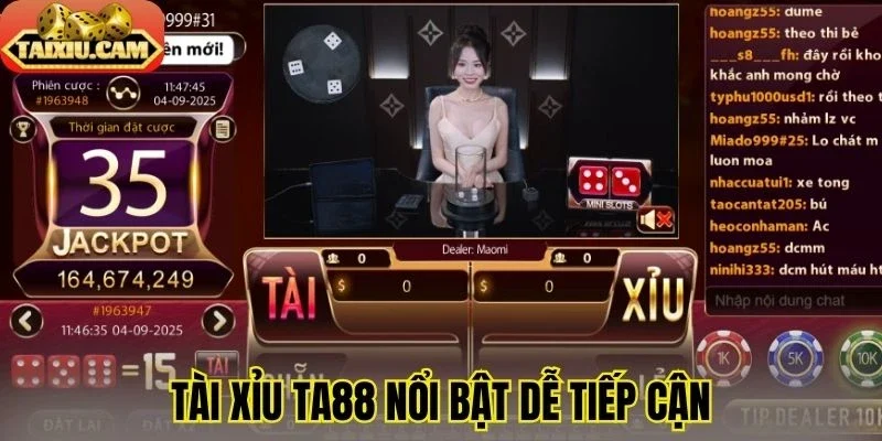 Tài xỉu Ta88 nổi bật dễ tiếp cận