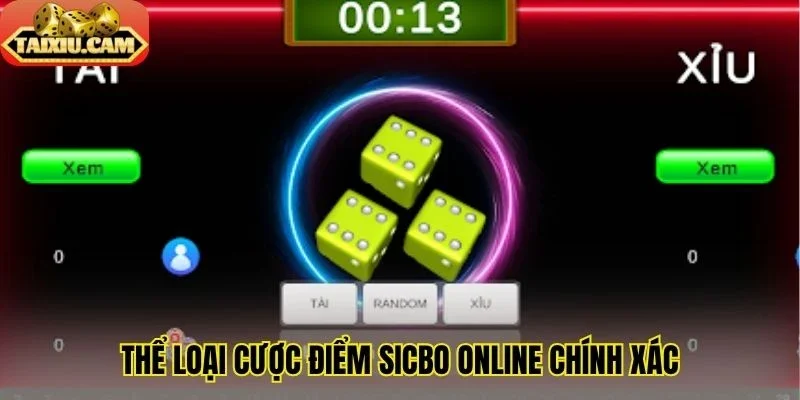 Thể loại cược điểm Sicbo online chính xác