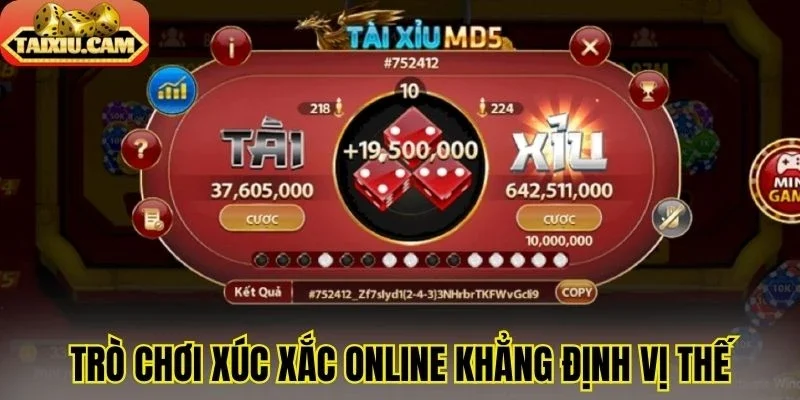 Trò chơi xúc xắc online khẳng định vị thế